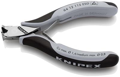 Knipex Elektronica-voorsnijtangen ESD met meer-componentengrepen 115 mm - 6412115ESD