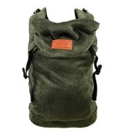 ByKay Click Carrier Classic draagzak ribfluweel Moss Green - thumbnail
