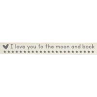 Vaessen Creative • ribbon 2mx15mm eng i love you to the moon - thumbnail