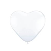 Folat BV Hart ballonnen - wit, 8st. - thumbnail