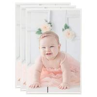 VidaXL Fotolijsten 3 st voor tafel 10x15 cm mdf zilverkleurig - thumbnail