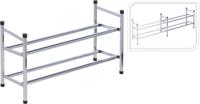 Storage Solutions schoenenrek met 2 lagen (61,5-115)x23x38 cm - thumbnail