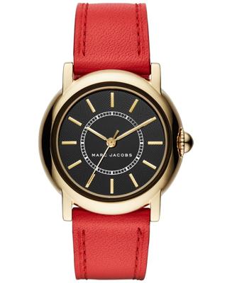 Horlogeband Marc by Marc Jacobs MJ1452 Leder Rood 18mm Horlogeband Marc by Marc Jacobs MJ1452 Leder Rood 18mm