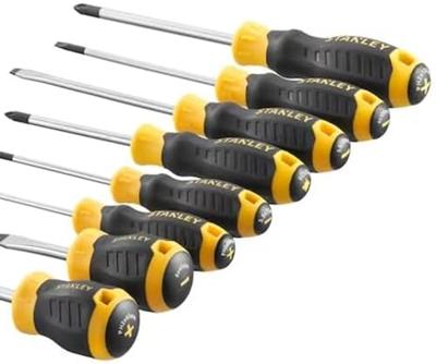 Stanley handgereedschap STHT16167-0 Cushiongrip Schroevendraaierset 8-delig: PH, Standaard, Parallel - STHT16167-0