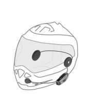 INTERPHONE helm communicatiesysteem "u-com 6 r" helmet com.system interp. u-com 6r single kit - thumbnail