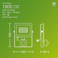 Philips LED Lois 929004642001 LED-buitenschijnwerper 50 W Lichtkleur (naam): Warmwit - thumbnail