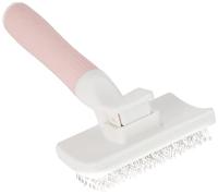 Zolux anah slickerborstel intrekbaar roze / wit - thumbnail