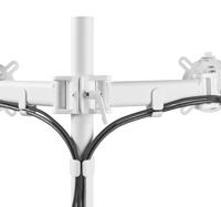 One For All Smart Dual white Monitor-tafelbeugel 33 cm (13) - 81,3 cm (32) Zwart In hoogte verstelbaar, Kantelbaar en roteerbaar, Zwenkbaar - thumbnail