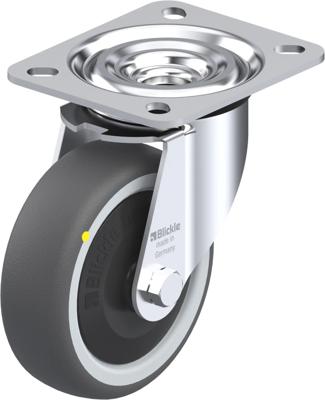 Blickle L-PATH 100KF-ELS Zwenkwiel Wieldiameter: 100 mm Draagvermogen (max.): 130 kg 1 stuk(s)