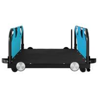 Fietstrailer oxford stof en ijzer blauw - thumbnail