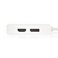 Nedis CCGP37460WT02 Mini-displayport Multi-adapterkabel Mini-displayport Male - Displayport Female + Dvi-d 24+1-pins Female + Hdmi-uitgang 0,2 M Wit - thumbnail