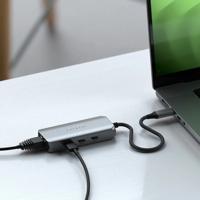 Satechi 4-in-1 USB-C hub met ethernet (2.5 Gb) - Space Grey - thumbnail