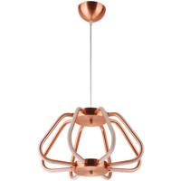 LED Hanglamp - Phoena - Industrieel - 38W - Natuurlijk Wit 4000K - Ovaal - Mat Koper Aluminium - thumbnail