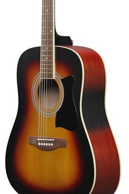 Ibanez V50NJP Open Pore Vintage Sunburst Jam Pack Quick Start westerngitaar-pakket - thumbnail