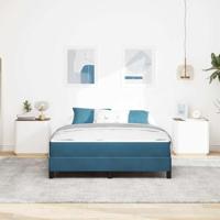Boxspringbed met matras Donkerblauw 140 x 200 cm Fluweel - thumbnail