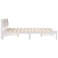 Bedframe Wit 120 x 200 cm Massief grenenhout - thumbnail