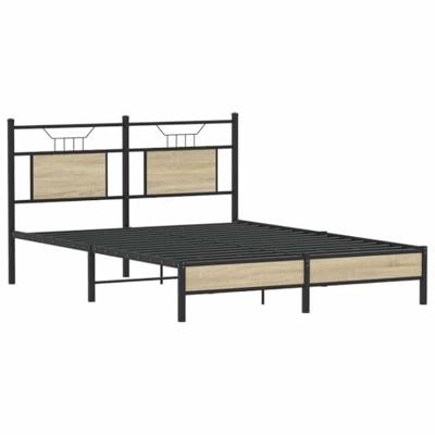 Bedframe zonder matras hout sonoma eikenkleurig 150x200 cm Bedframe zonder matras hout sonoma eikenkleurig 150x200 cm