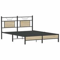 Bedframe zonder matras hout sonoma eikenkleurig 150x200 cm - thumbnail