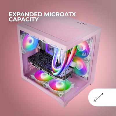 ATX Semi-toren BehuizingMars Gaming MCVIEW2P