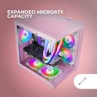 ATX Semi-toren BehuizingMars Gaming MCVIEW2P - thumbnail