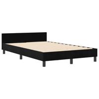 Bedframe met hoofdeinde Zwart 120 x 200 cm Fluweel - thumbnail