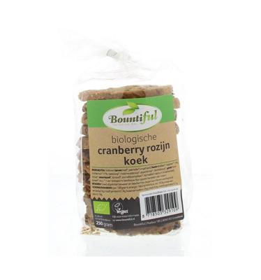 Cranberry rozijnkoek bio