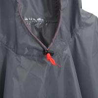 VidaXL Regenponcho met capuchon 2-in-1 ontwerp 223x145 cm grijs oranje - thumbnail