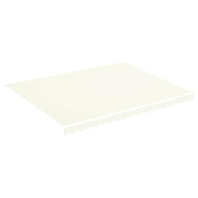 VidaXL Vervangingsdoek voor luifel 4,5x3,5 m crèmekleurig