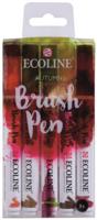 Talens brushpennen Ecoline bruin 5 stuks - thumbnail