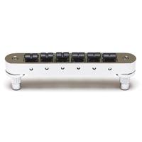 Graph Tech PS 8843 N0 ResoMax NV2 Tune-O-Matic Bridge met String Saver zadels (kleine posten, 4 mm) - nikkel - thumbnail