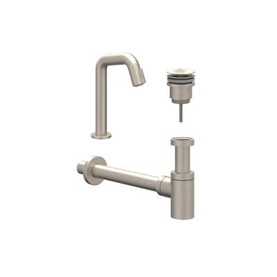 IVY Fonteinset - Contour - opbouw - laag - always open plug - Geborsteld nickel PVD 6901453 IVY Fonteinset - Contour - opbouw - laag - always open plug - Geborsteld nickel PVD 6901453