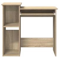 Bureau met schappen 84x40x78 cm bewerkt hout sonoma eikenkleur - thumbnail