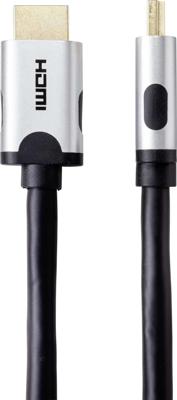 SpeaKa Professional SP-9063172 HDMI-kabel HDMI Aansluitkabel HDMI-A-stekker, HDMI-A-stekker 2.00 m Zwart 8K UHD