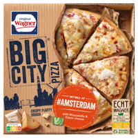 Original Wagner Big City Pizza with Mozzarella & Edam Cheese #Amsterdam 410 g bij Jumbo - thumbnail