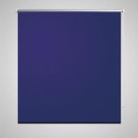 VidaXL Rolgordijn verduisterend 124,4 x 175 cm stofbreedte 120 cm marine - thumbnail