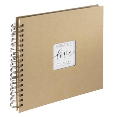 Hama spiraalalbum craft 28 x 24 cm 40 kraftpapier-pagina's