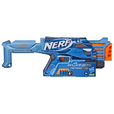 Nerf elite 2.0 tetrad blaster + 4 darts