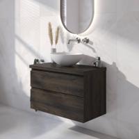 Ben Tendenza badmeubel incl. afdekblad 80x46x64cm coal oak - thumbnail