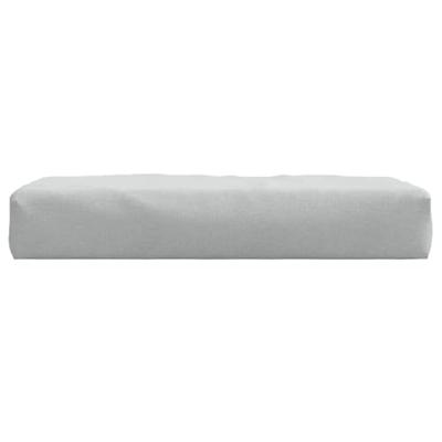 VidaXL Palletkussen 60x60x9,5 cm stof gemêleerd lichtgrijs