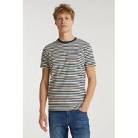 Garcia gestreept T-shirt blauw/roze/ecru - thumbnail