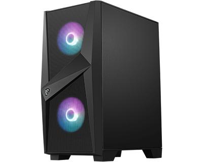 Micro Star International Computer MAG FORGE 100R Midi-tower PC-behuizing Zwart, Transparant