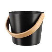 Rento Design sauna-emmer met beugel - Zwart - thumbnail