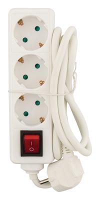 Valueline 3 Wegs Schuko Wit Stekkerdoos Valueline 3 Wegs Schuko Wit Stekkerdoos