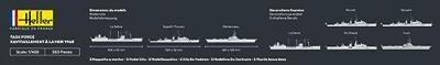 Heller 57092 STARTER KIT TASK FORCE RAVITAILLEMENT A LA MER Bouwpakket Schaal 1:400"