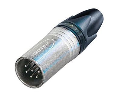 Neutrik NC6MXX XLR-connector Stekker, recht Aantal polen: 6 Zilver 1 stuk(s)