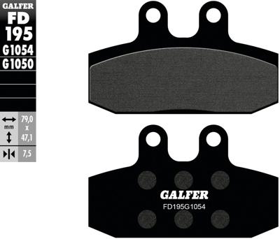 GALFER remblokken "fd195" brake pad fd195 g1054 organic standard