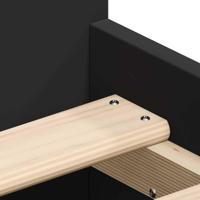 Bedframe met hoofd- en voeteneinde zwart 90x190 cm - thumbnail