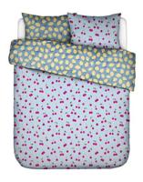 Essenza Covers & Co Zesty cherry Dekbedovertrek Ice blue 240x200/220 - thumbnail