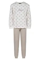 Cocodream fleece pyjama kind meisjes - Love - Warme pyjama maat 128 - Fleece pyjama kind - 128 - Zalm - 128 - thumbnail