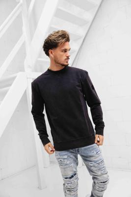 Cruyff Non Denim Sweater Heren Zwart - Maat XXL - Kleur: Zwart | Soccerfanshop